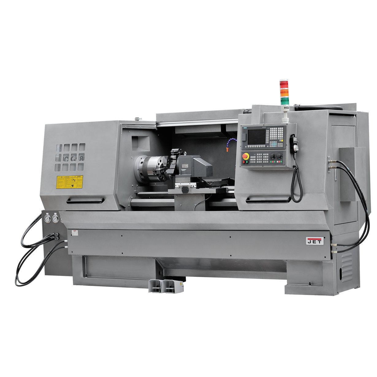 Токарный станок с ЧПУ JET JCK-1640S CNC (Siemens, ручн. патрон, 6-ти поз. рев. голова) — изображение 2