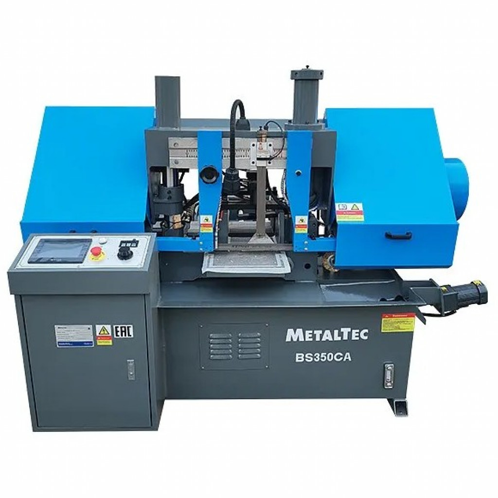 MetalTec BS 350 ZA автоматический колонный ленточнопильный станок с поворотом до 60°