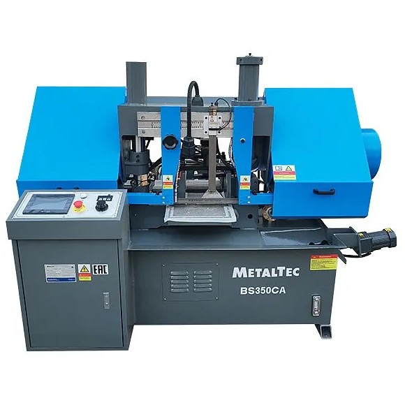 MetalTec BS 350 ZA автоматический колонный ленточнопильный станок с поворотом до 60°